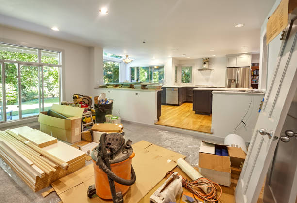 Professional Kitchen Flooring technician working in Mercer Island, WA